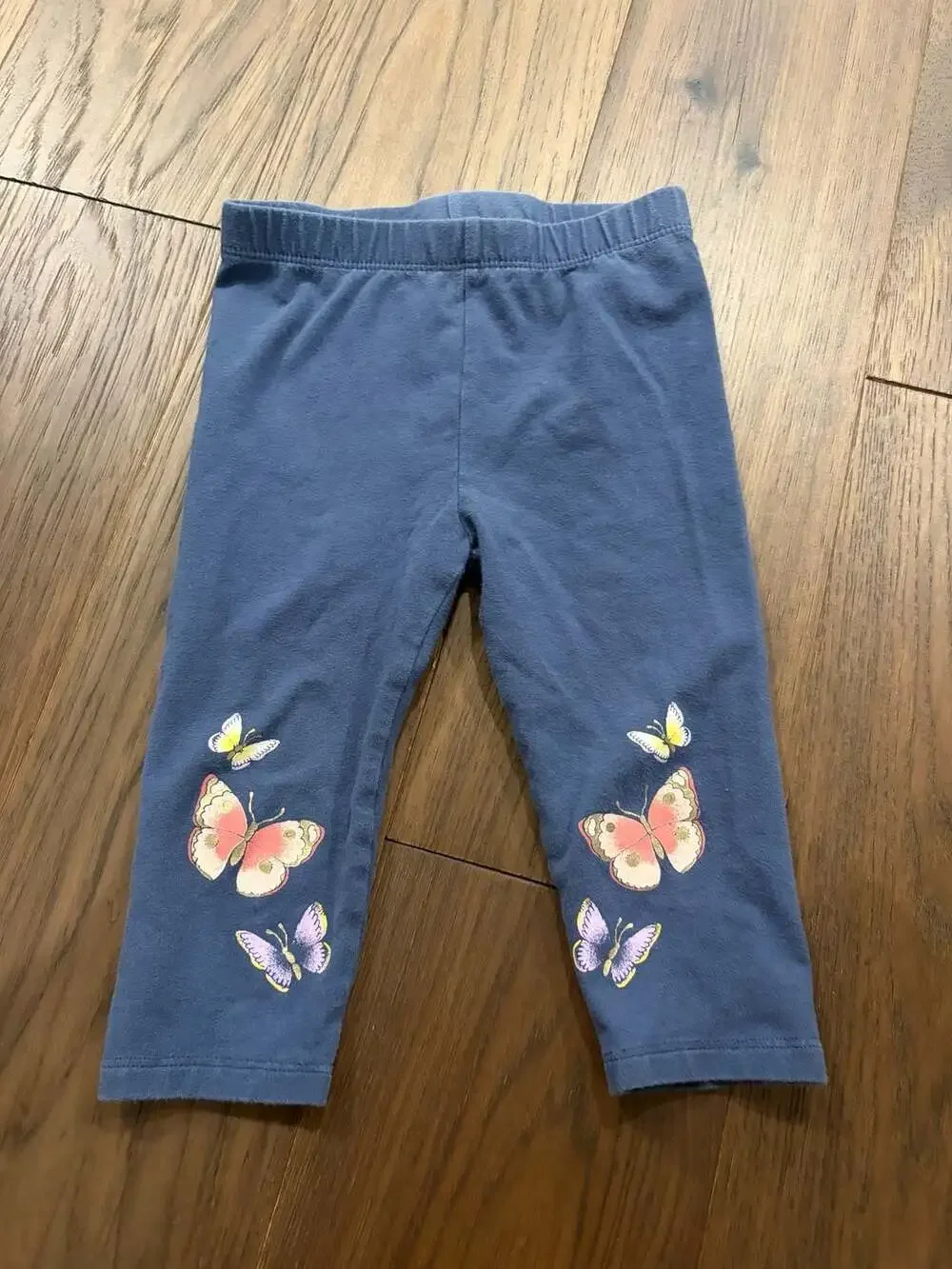 Baby Gap Toddler Girl Butterfly Print Leggings Blue